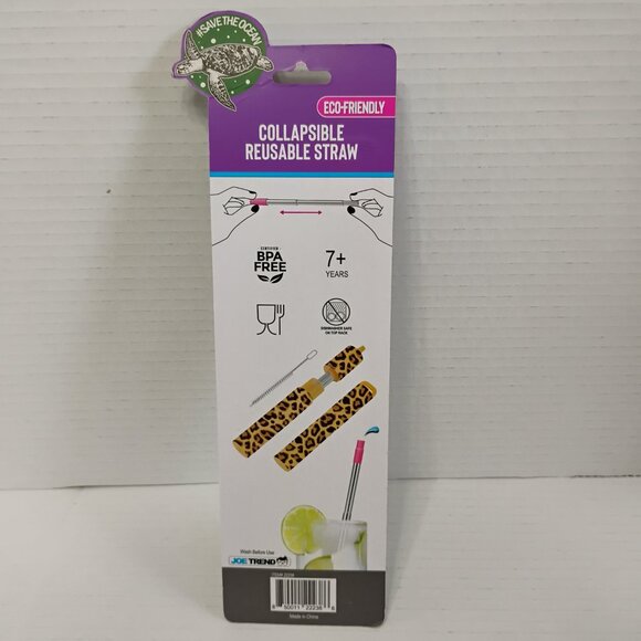 ✨ Collapsible Reusable Stainless Steel Straw – New in Package ✨ - Picture 3 of 3